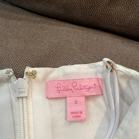 Lilly Pulitzer Cream Backless Dress with Lace-Up Design - Picture 3 of 3